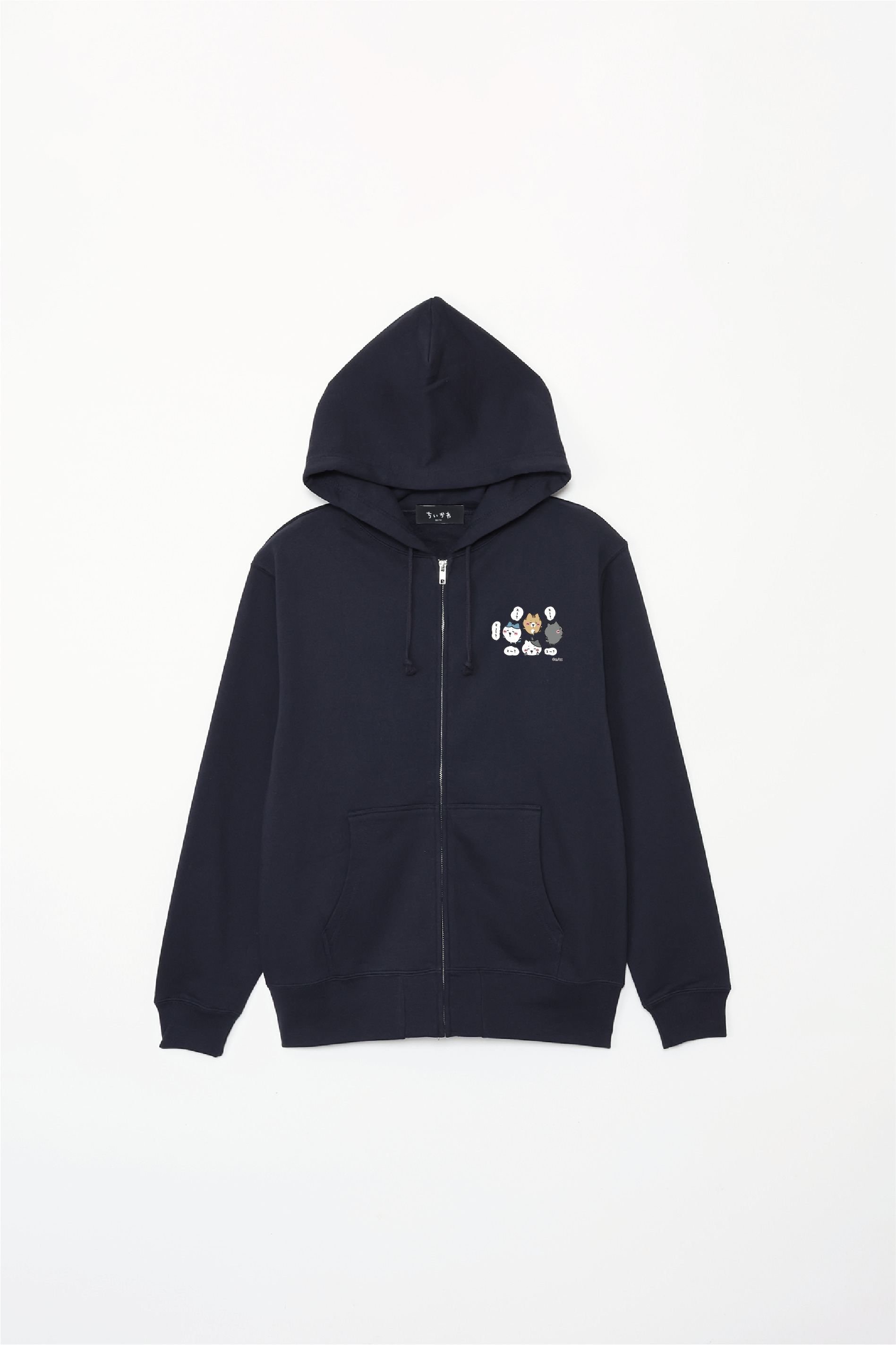 ちいかわ ハチワレの仲間たち ジップパーカー – Talking Heads ODM ちいかわ ハチワレの仲間たち ジップパーカー – Talking Heads ODM